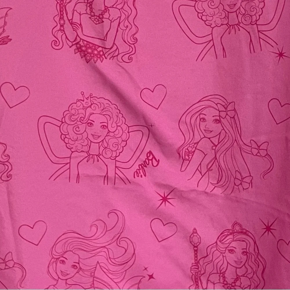 Barbie Twin Size Flat Sheet 2017 Mattel Barbie Flat Sheet Only